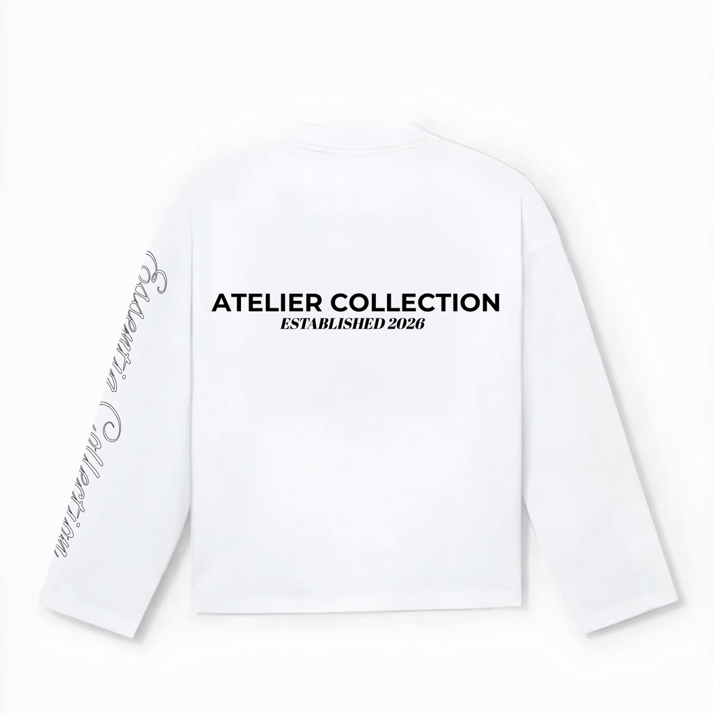 102001 WHITE/BLACK LONGSLEEVE