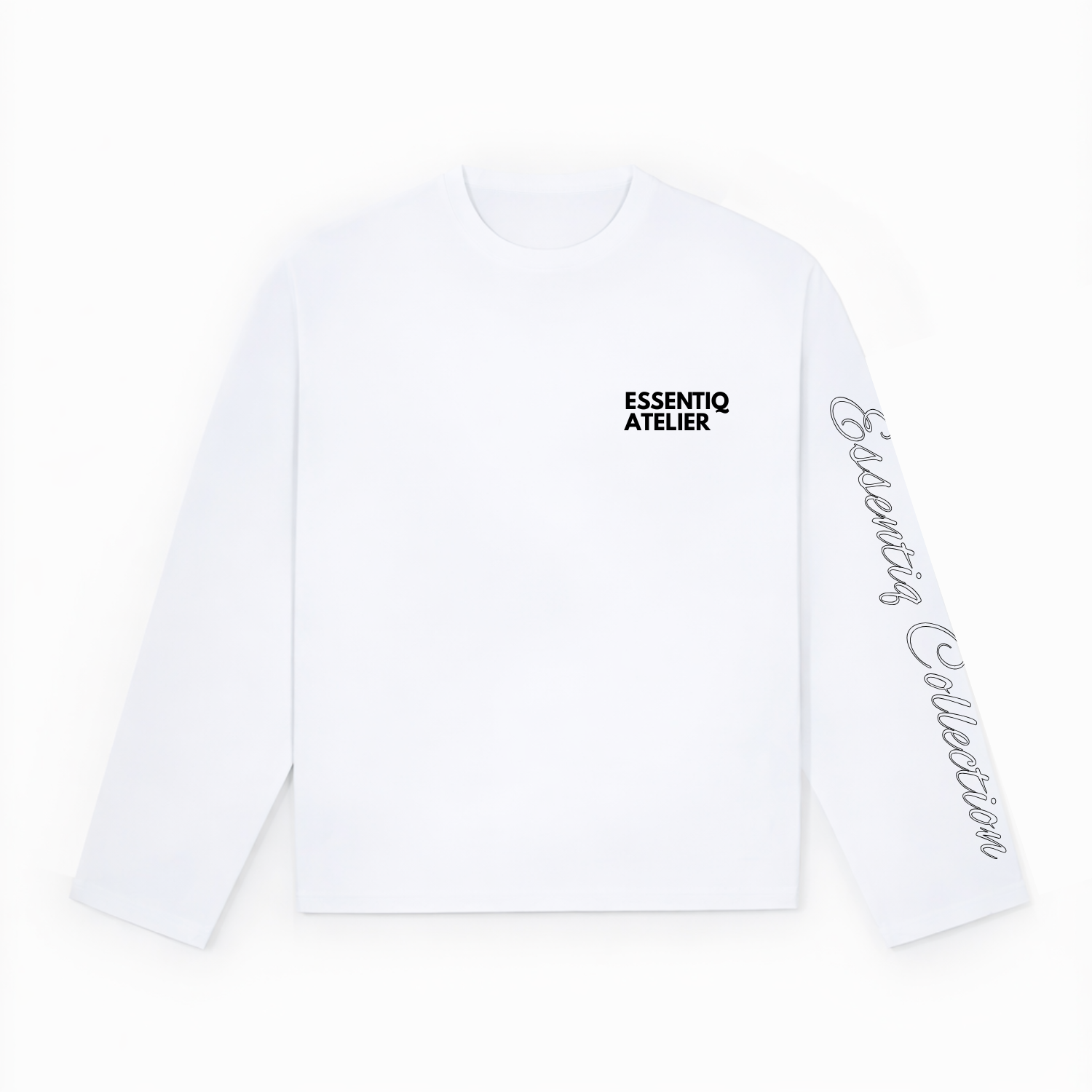 102001 WHITE/BLACK LONGSLEEVE