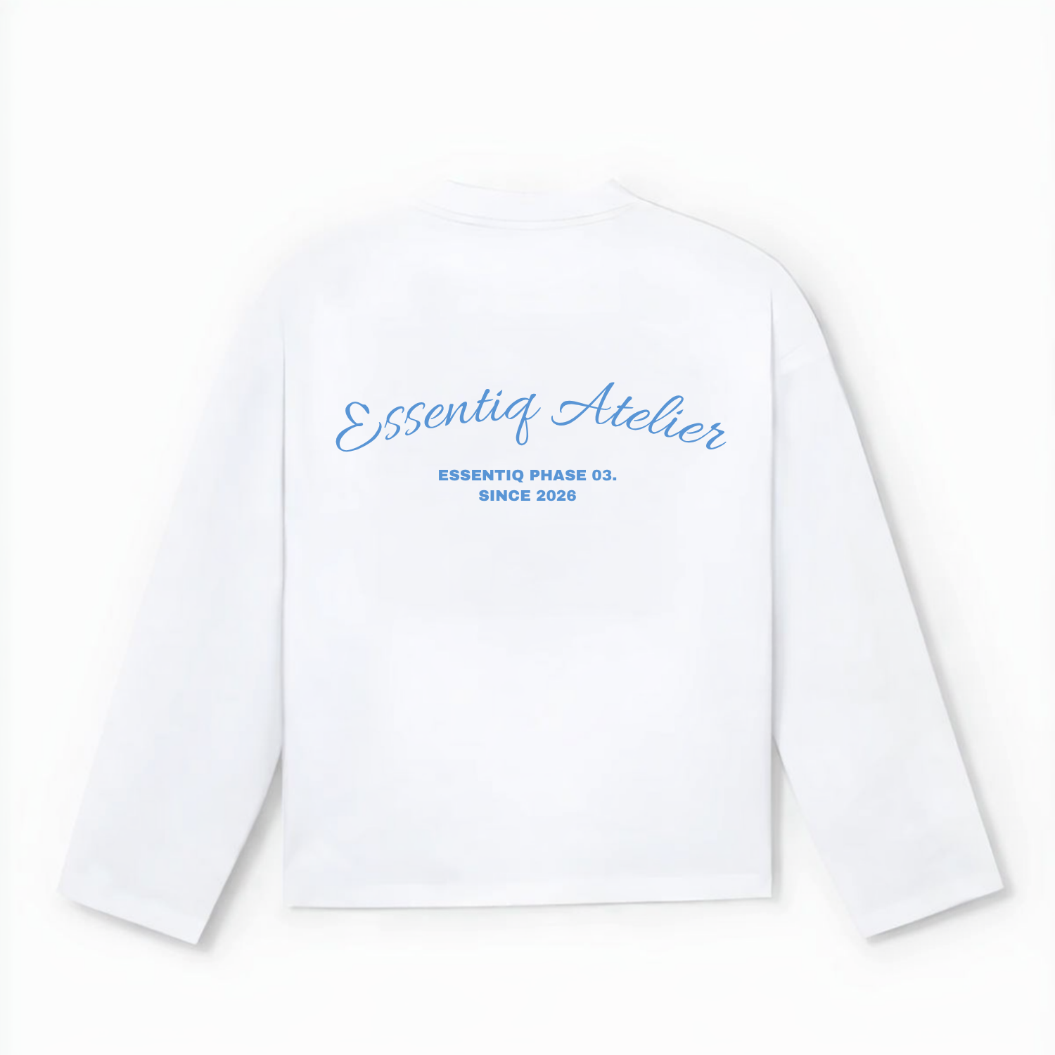 103005 WHITE/BLUE LONG-SLEEVED SHIRT