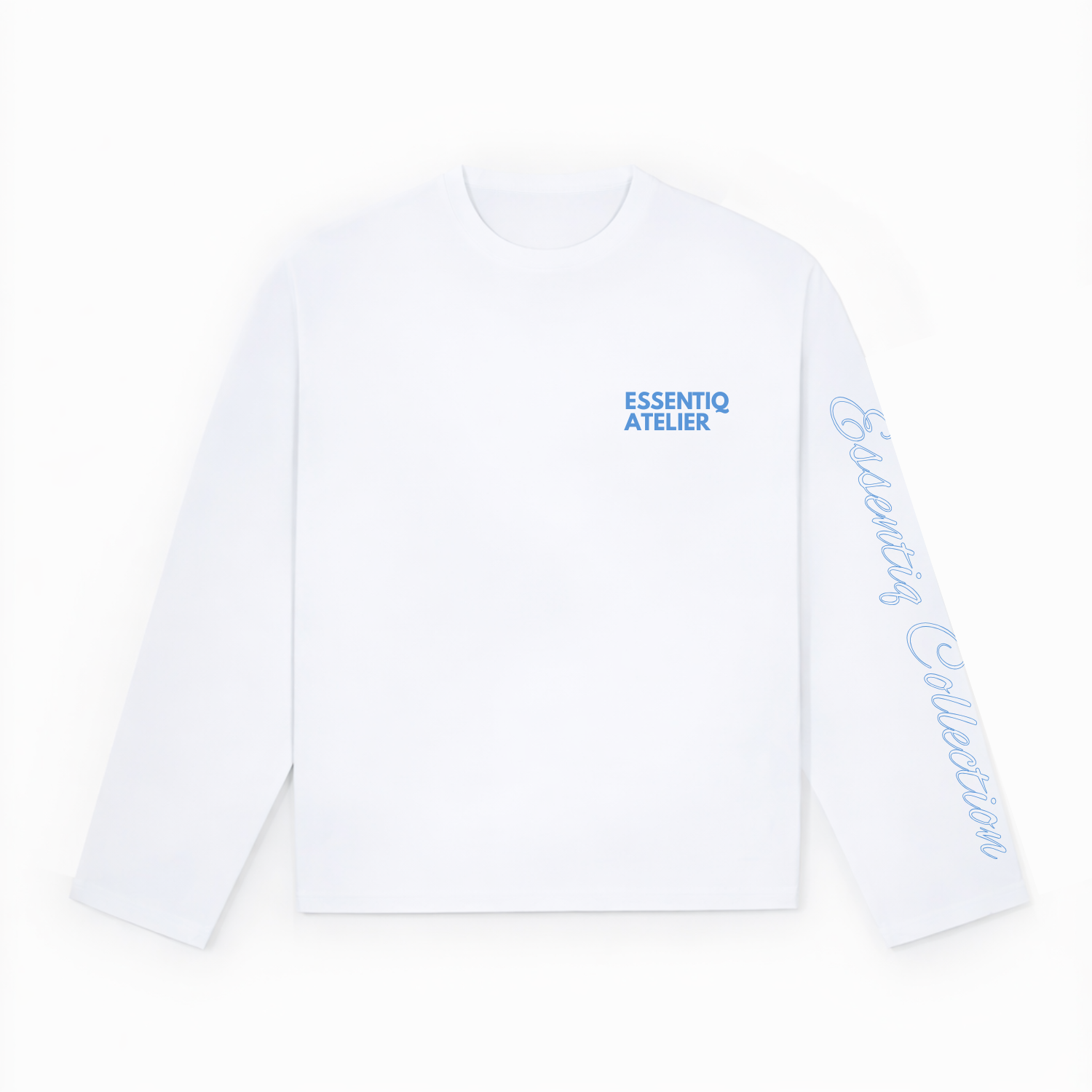 103001 WHITE/BLUE LONG SLEEVE