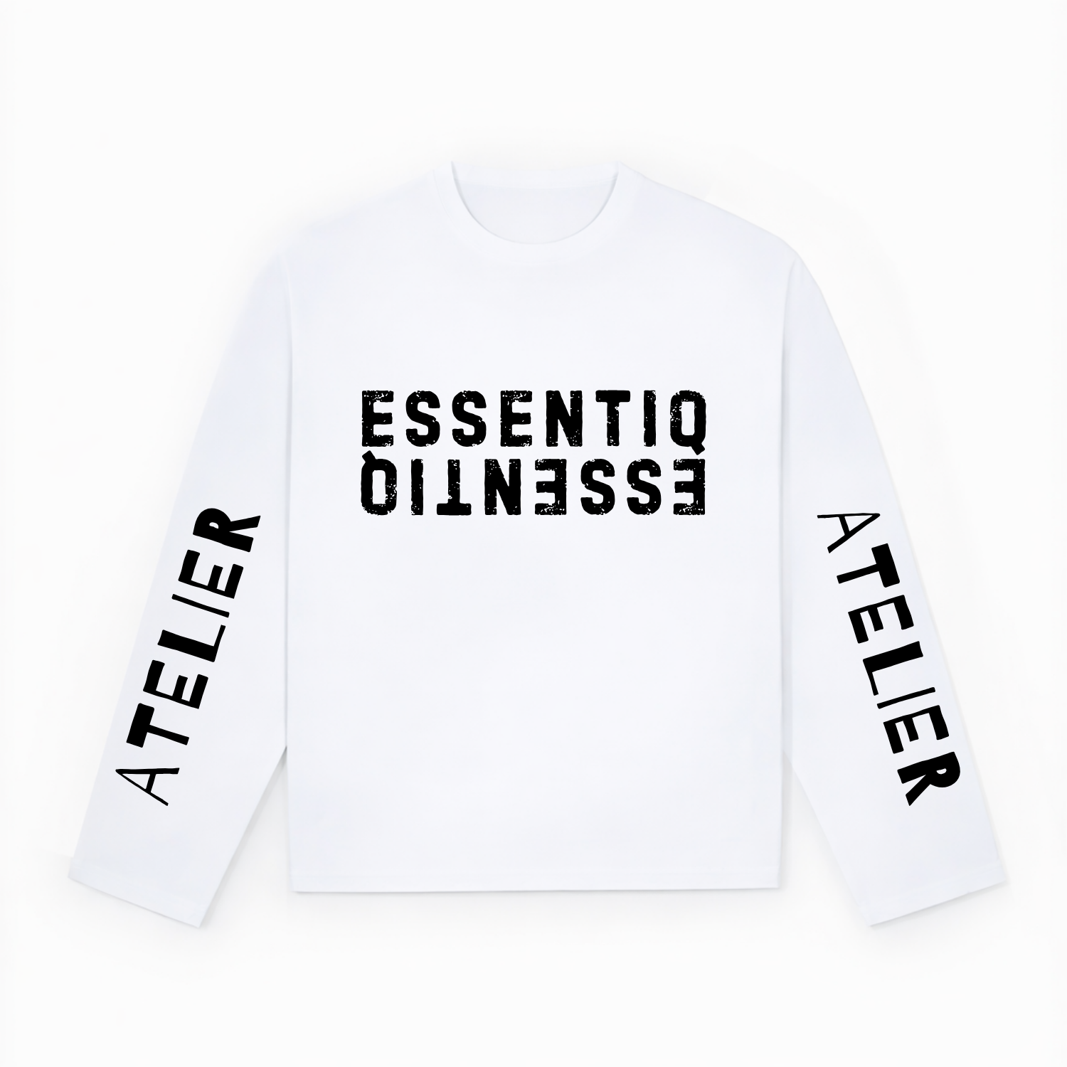 103003 WHITE/BLACK LONG SLEEVE