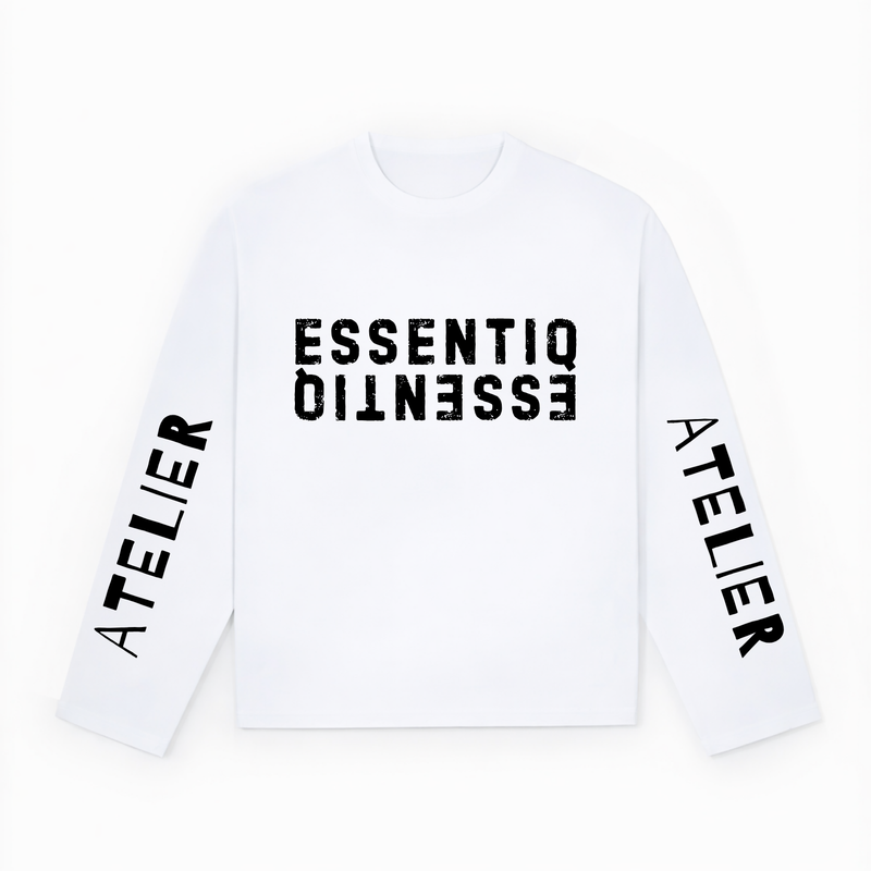 103003 WHITE/BLACK LONG SLEEVE