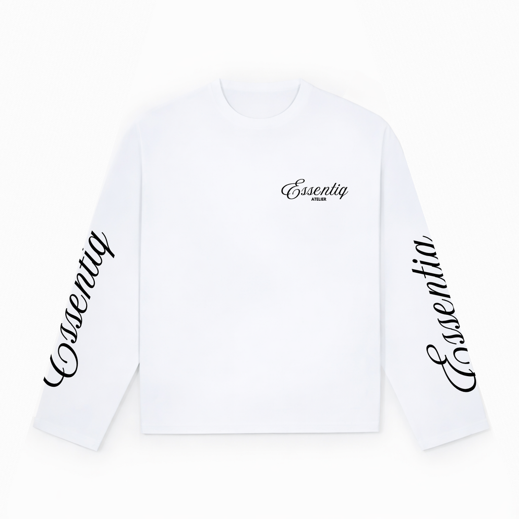 104001 WHITE/BLACK LONG SLEEVE
