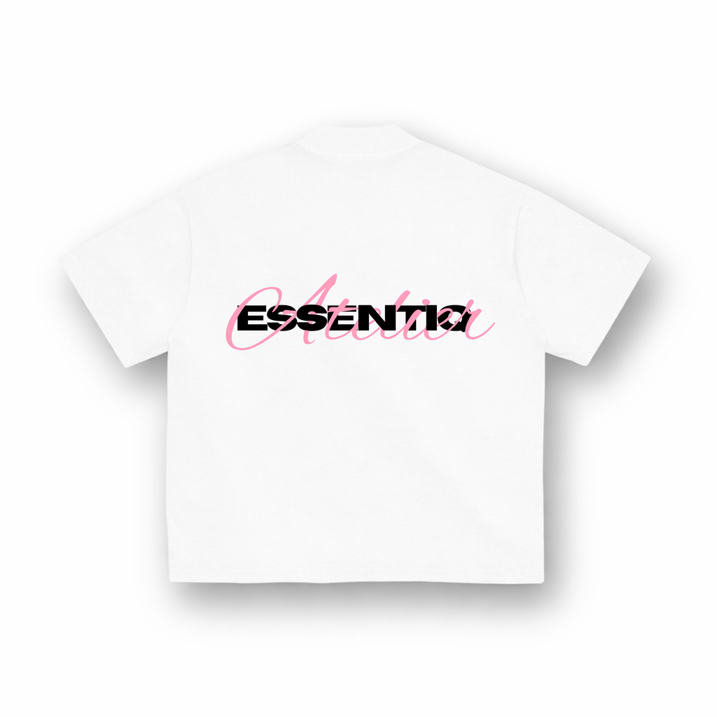 202006 WHITE/PINK T-SHIRT