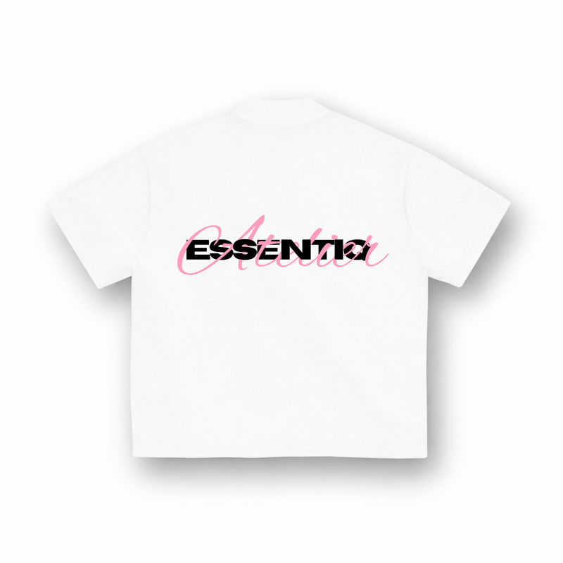 202006 WHITE/PINK T-SHIRT