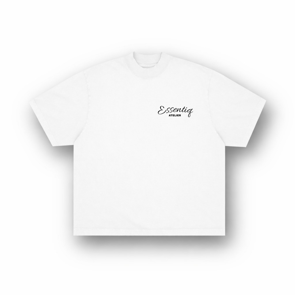 202008 WHITE/BLACK T-SHSHIRT