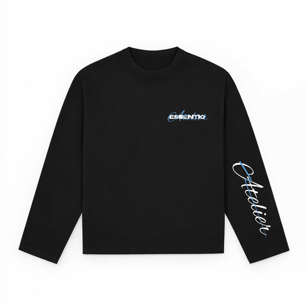 104001 WHITE/BLACK LONG SLEEVE
