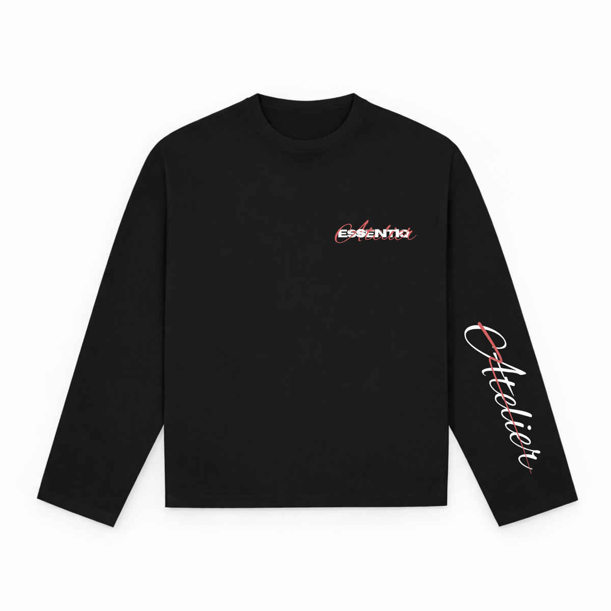 104001 WHITE/BLACK LONG SLEEVE