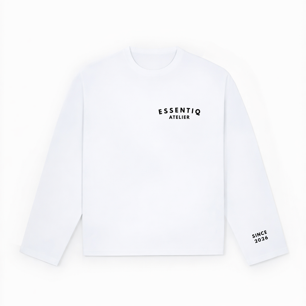 101005 WHITE/BLACK LONG SLEEVE