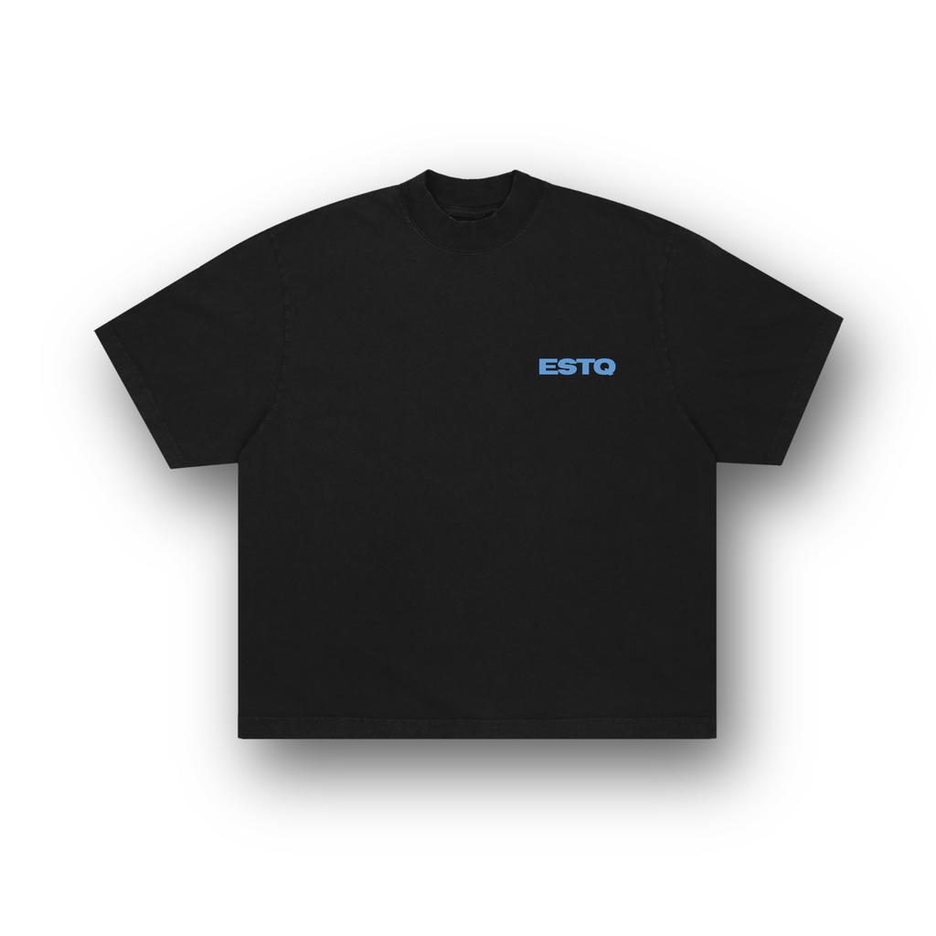 202001 BLACK/BLUE T-SHIRT