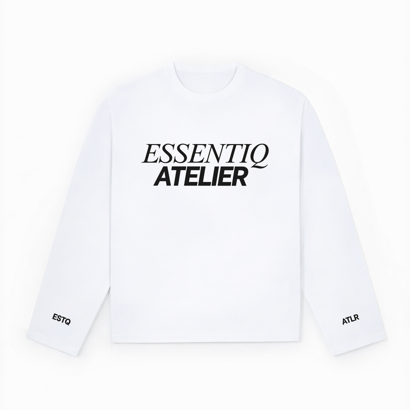 101003 WHITE/BLACK LONGSLEEVE