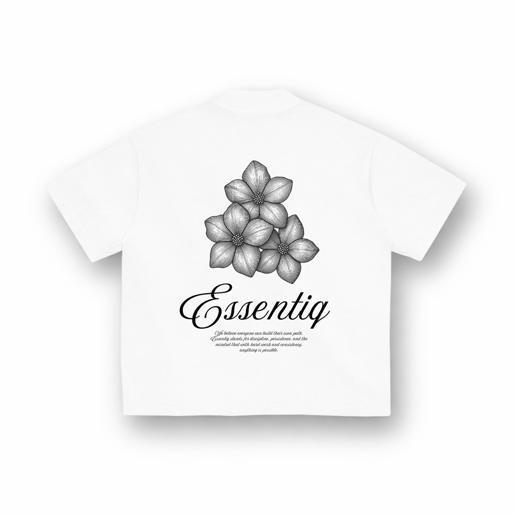 204001 WHITE/BLACK T-SHIRT