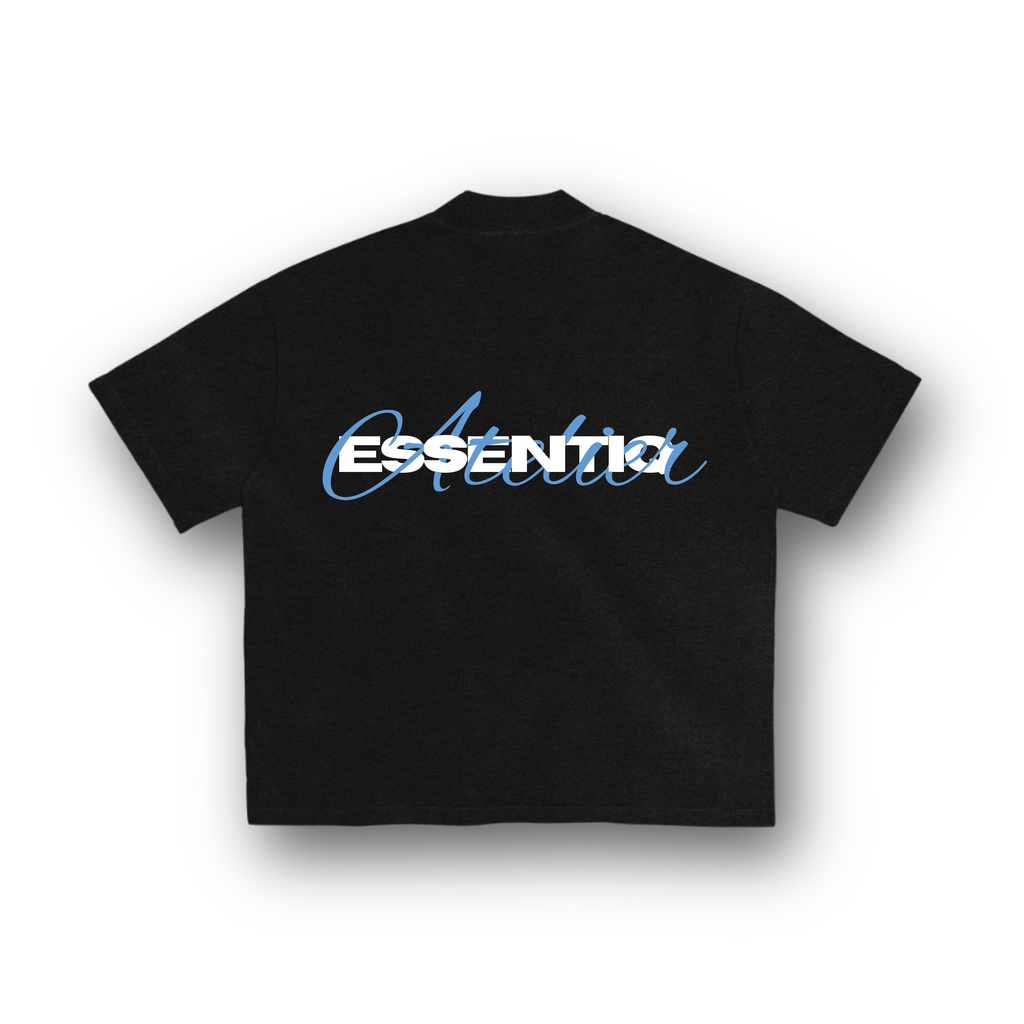 202001 BLACK/BLUE T-SHIRT