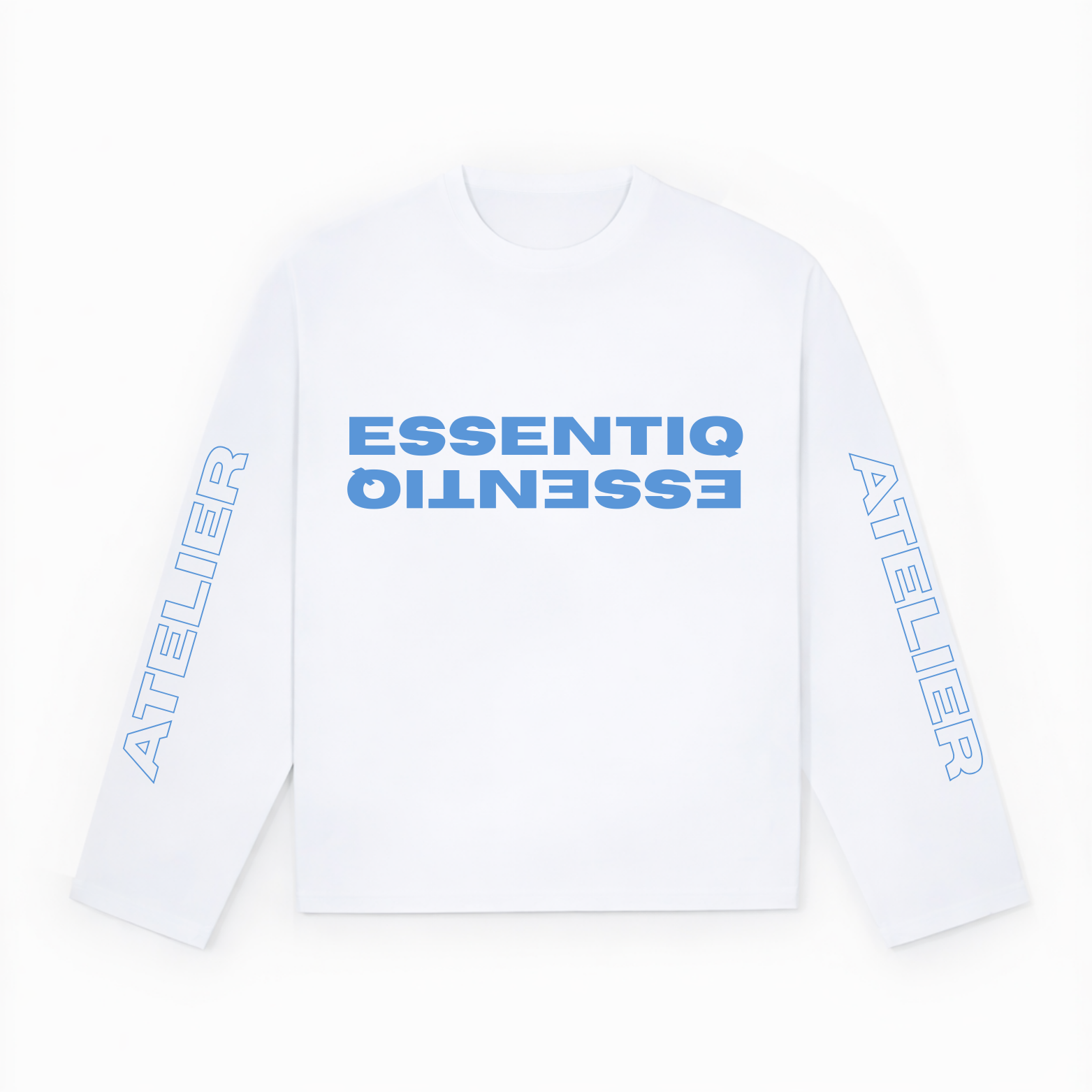 101007 WHITE/BLUE LONG-SLEEVED