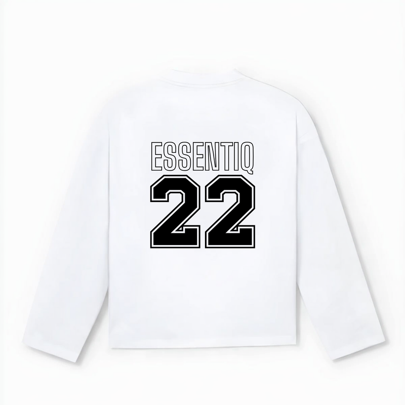 101005 WHITE/BLACK LONG SLEEVE