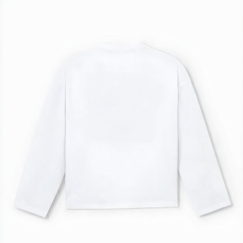 101003 WHITE/BLACK LONGSLEEVE