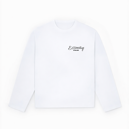 101001 WHITE/BLACK LONGSLEEVE