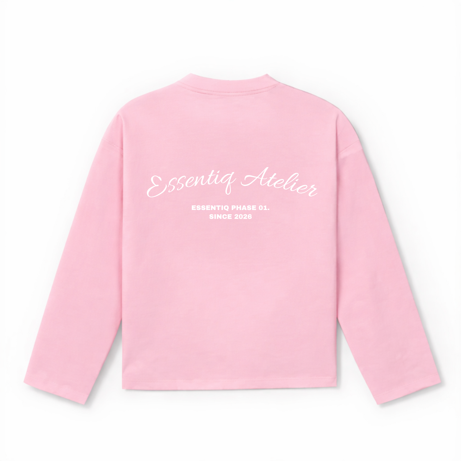 301001 PINK/WHITE LONG-SLEEVED TOP