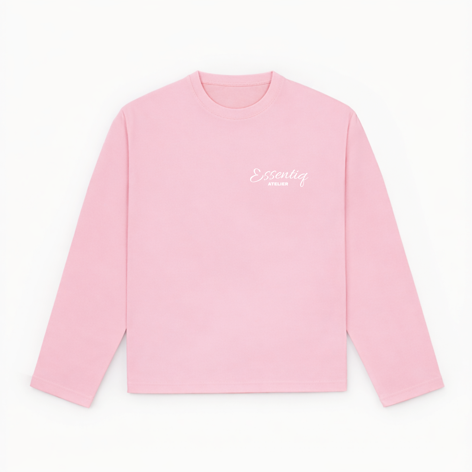 301001 PINK/WHITE LONG-SLEEVED TOP