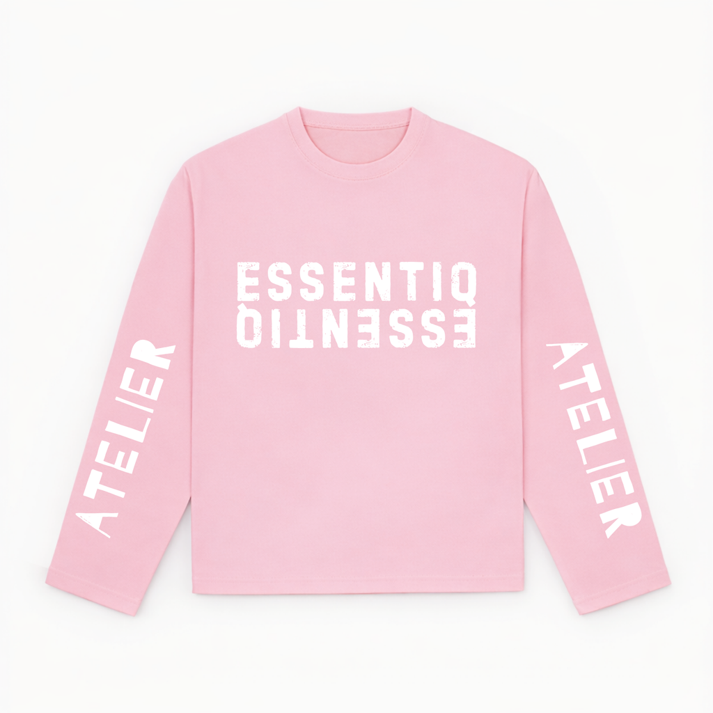 301003 PINK/WHITE LONG-SLEEVED SHIRT