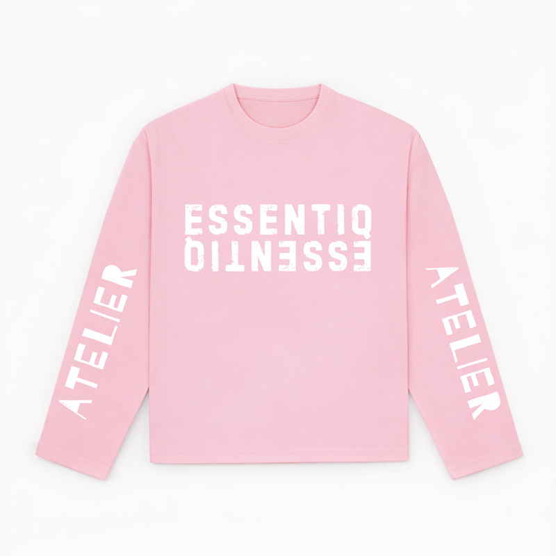 301003 PINK/WHITE LONG-SLEEVED SHIRT