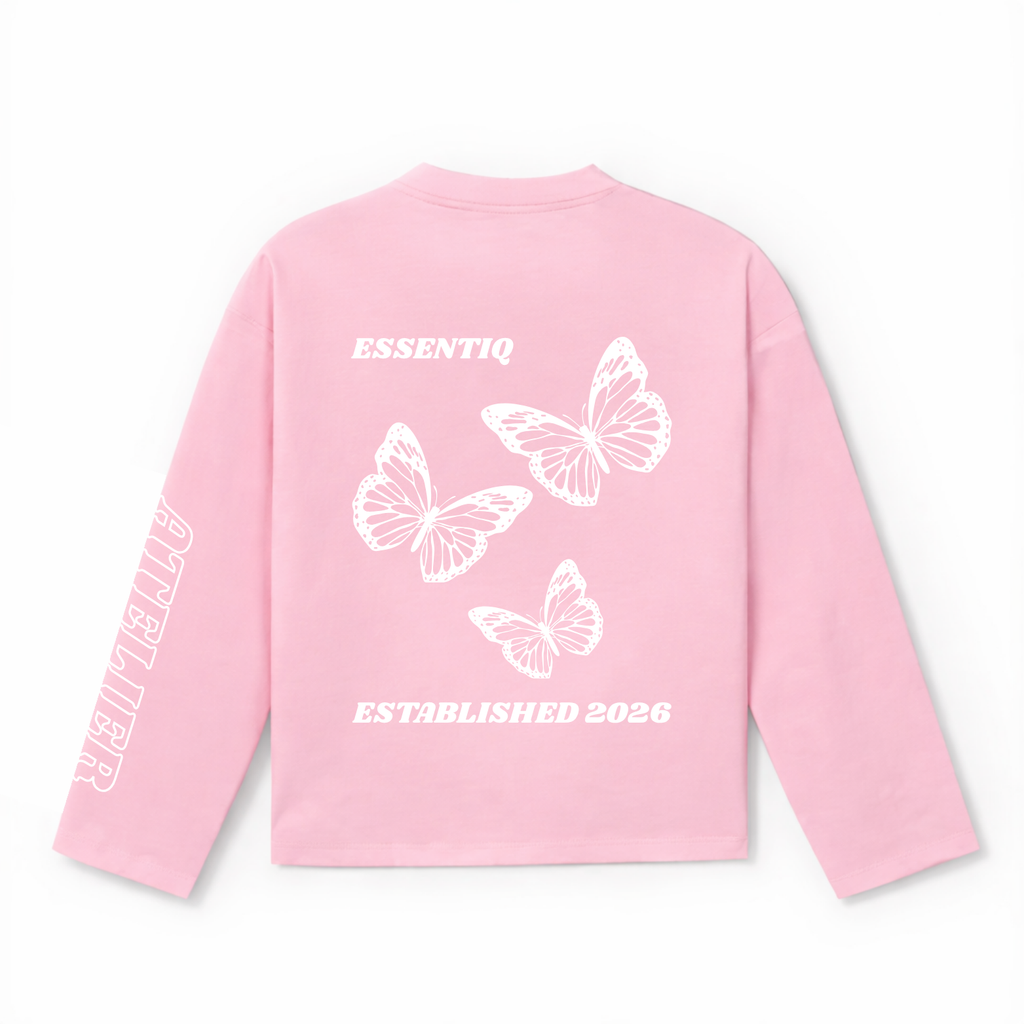 301004 PINK/WHITE LONG-SLEEVED SHIRT