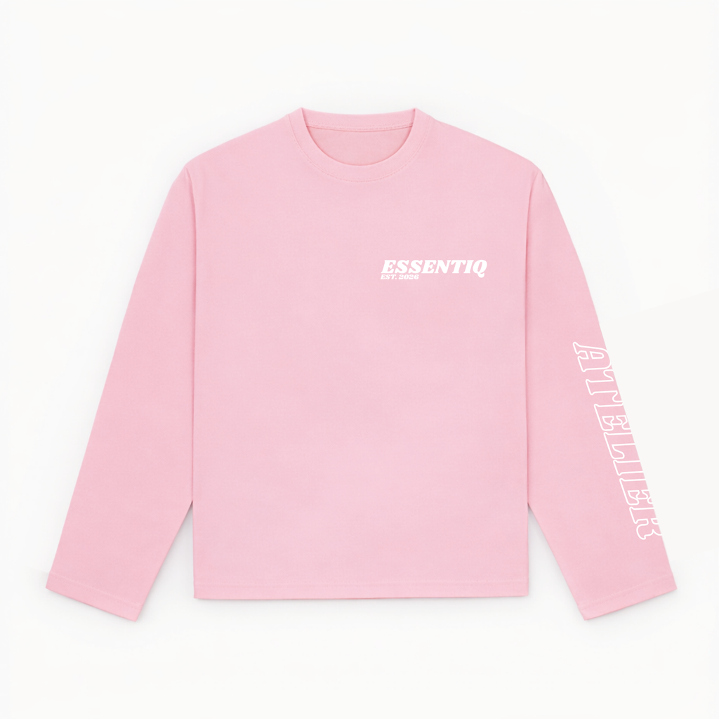301004 PINK/WHITE LONG-SLEEVED SHIRT