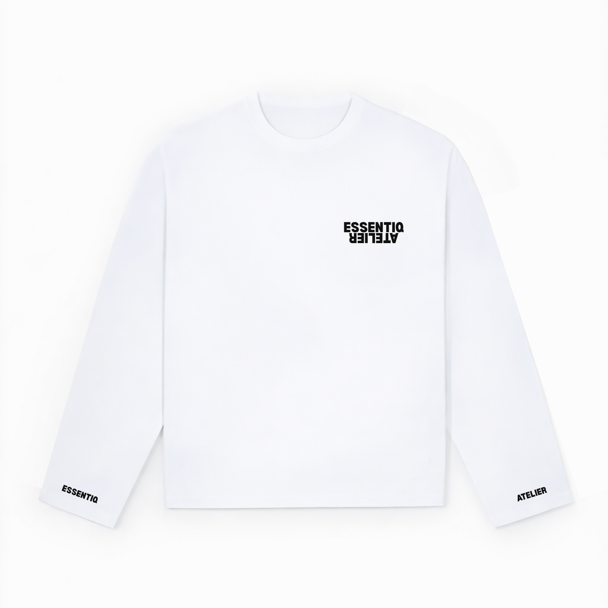 104001 WHITE/BLACK LONG SLEEVE