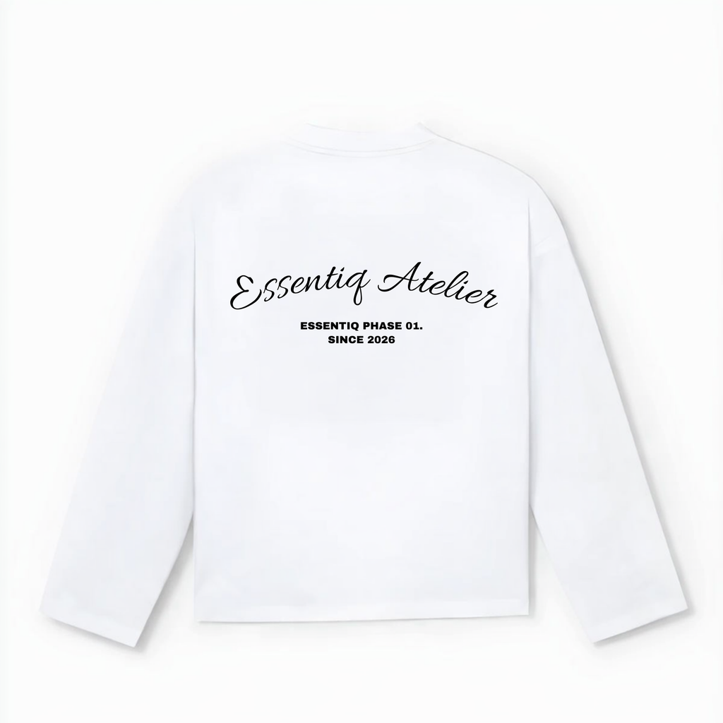 101001 WHITE/BLACK LONGSLEEVE