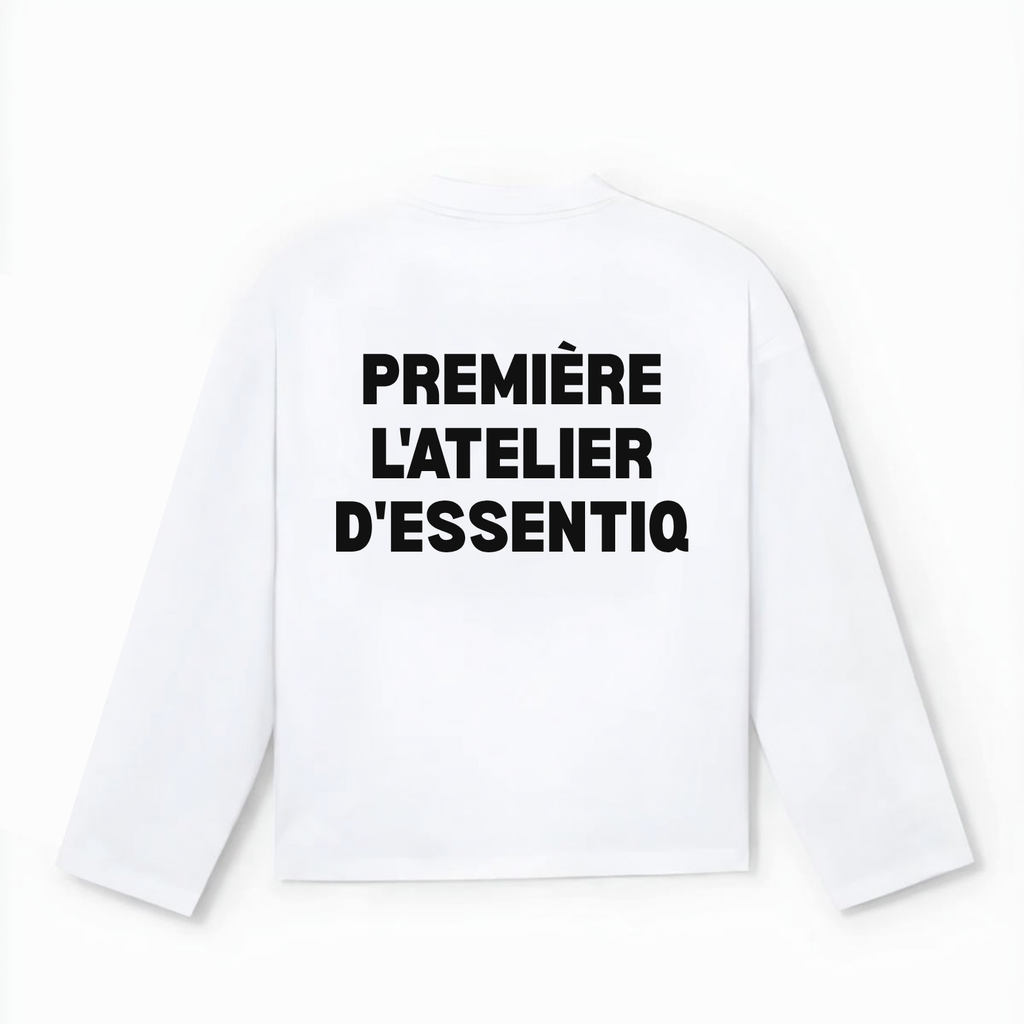 104001 WHITE/BLACK LONG SLEEVE