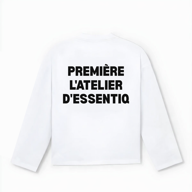 104001 WHITE/BLACK LONG SLEEVE