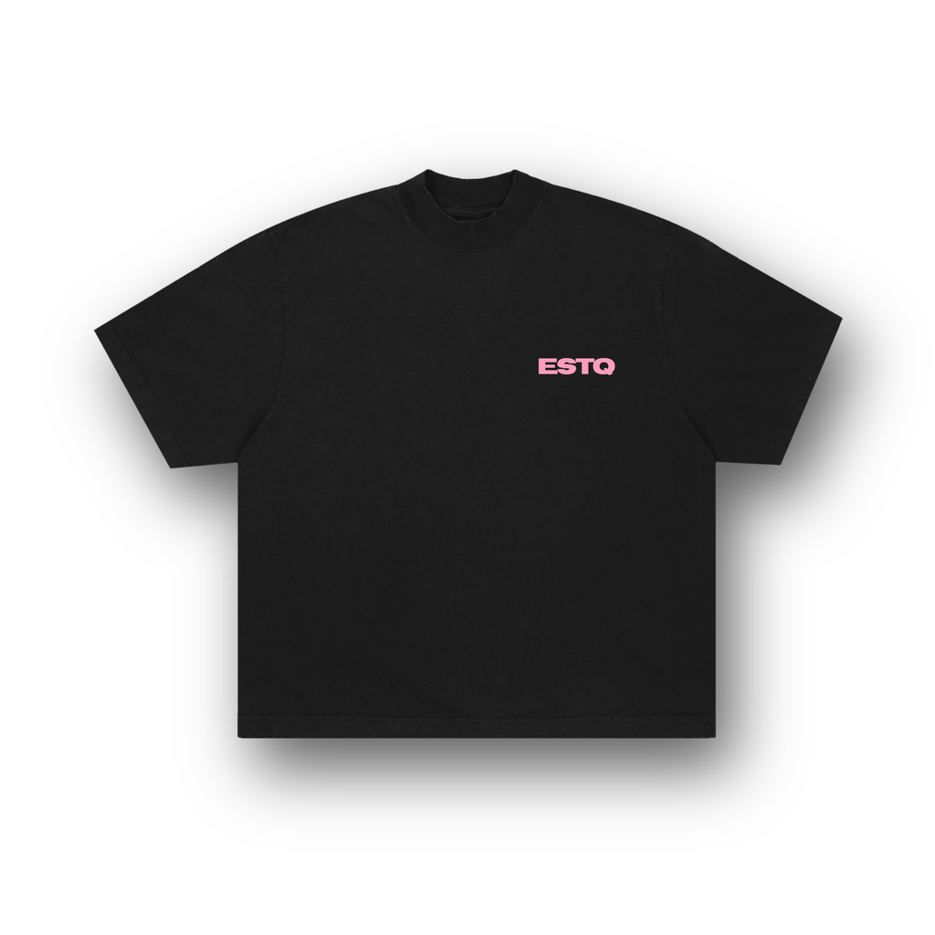 202005 BLACK/PINK T-SHIRT