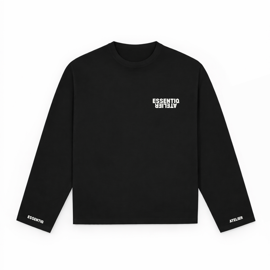 104001 WHITE/BLACK LONG SLEEVE