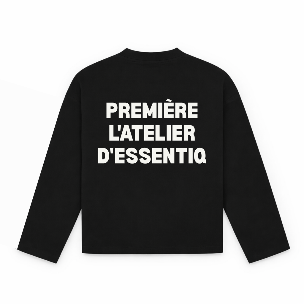 104001 WHITE/BLACK LONG SLEEVE