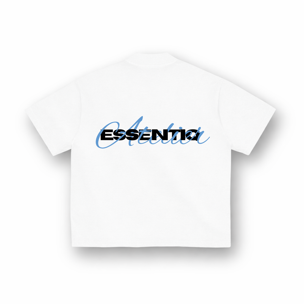 202002 WHITE/BLUE T-SHSHIRT