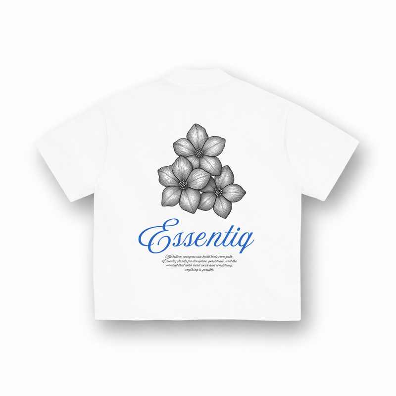 203001 WHITE/BLUE T-SHIRT