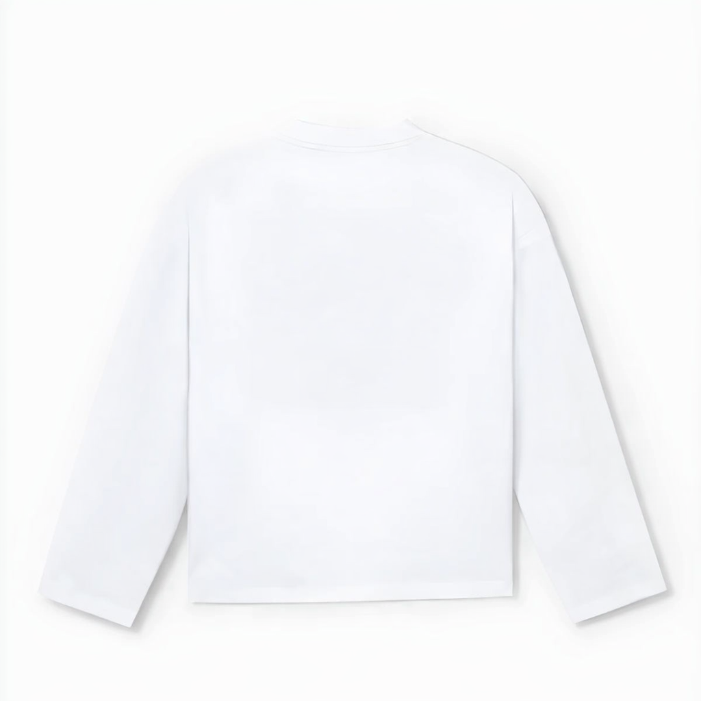 101007 WHITE/BLUE LONG-SLEEVED
